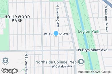 Map image of the property - 5650 N Spaulding Ave