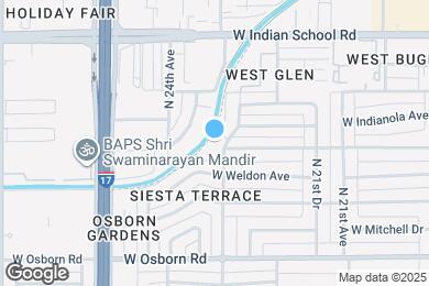 Map image of the property - 3802 N 23rd Ave