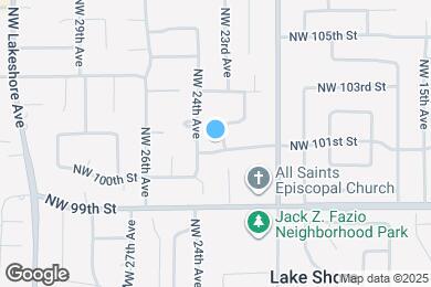 Map image of the property - 10100 NW 23rd Ave