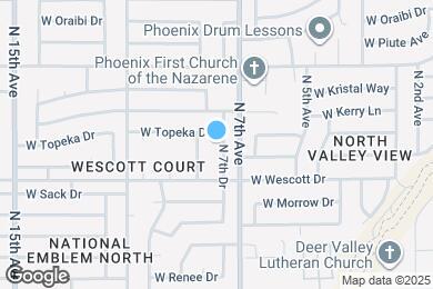 Map image of the property - 19028 N 7th Dr