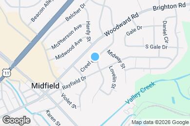 Map image of the property - 1365 Creel St