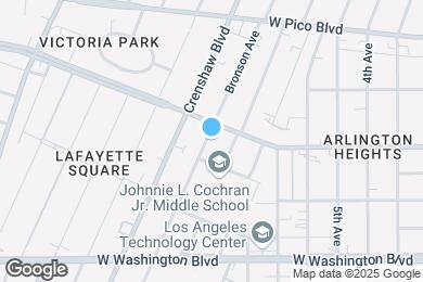 Map image of the property - 1622 S Bronson Ave