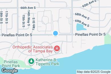 Map image of the property - 1100 Pinellas Point Dr S