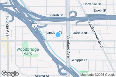 Map image of the property - 11035 Moorpark St