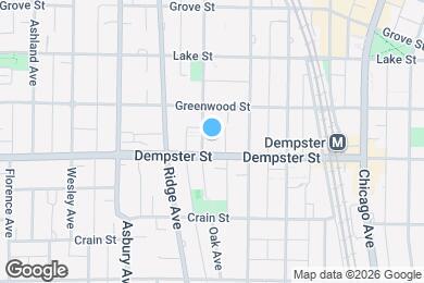 Map image of the property - 1305 Oak Ave