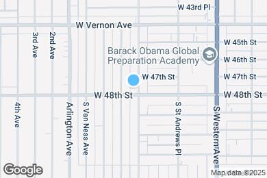 Map image of the property - 4719 S Gramercy Pl