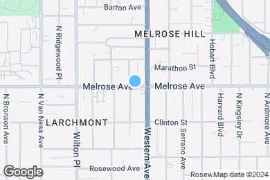 Map image of the property - Hollywood Melrose Apartments