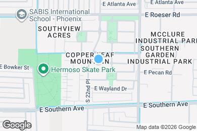 Map image of the property - 2225 E Sunland Ave