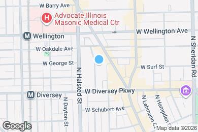 Map image of the property - 2849 N Burling