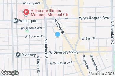 Map image of the property - 2849 N Burling St