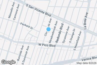 Map image of the property - 1322 S Cloverdale Ave