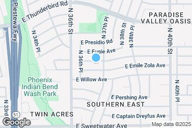 Map image of the property - 3701 E Joan De Arc Ave