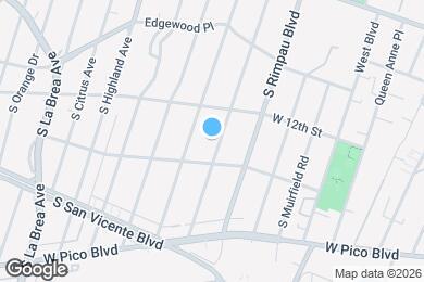 Map image of the property - 1239 S Hudson Ave
