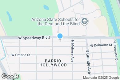 Map image of the property - 1327 W Speedway Blvd