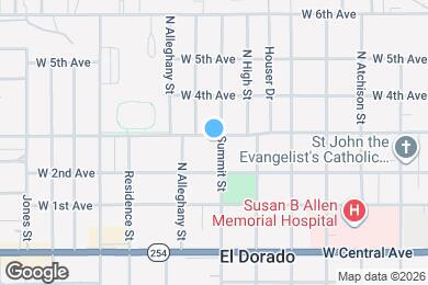 Map image of the property - 323 N Summit St