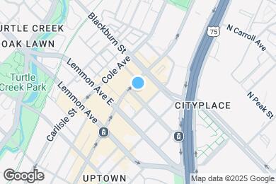 Map image of the property - 3700 McKinney Ave