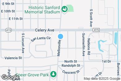 Map image of the property - 1317 S Mellonville Ave