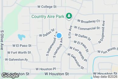 Map image of the property - 400 S Hemlock Ave