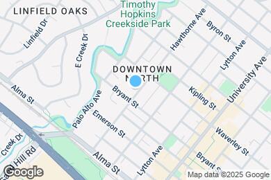 Map image of the property - Hawthorne Apartments