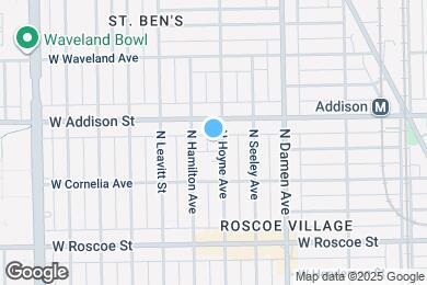 Map image of the property - 3538 N Hoyne Ave