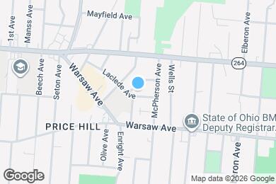 Map image of the property - 3622 Laclede Ave