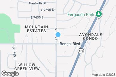 Map image of the property - 7765 S 3500 E