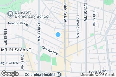 Map image of the property - 1423 Newton St NW