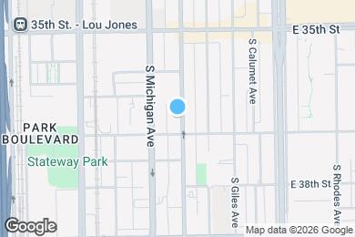 Map image of the property - 3656 S Indiana Ave