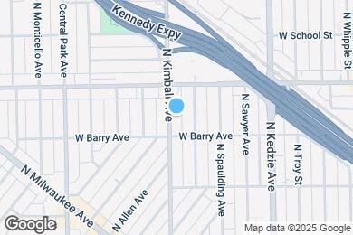 Map image of the property - 3121 N Kimball Ave