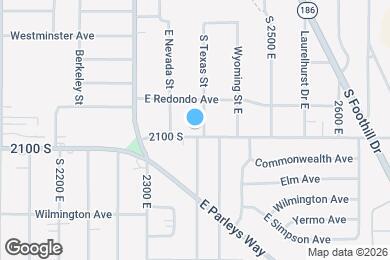 Map image of the property - 2383 East 2100 south