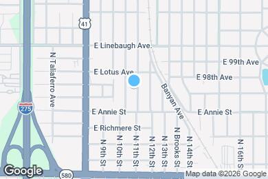Map image of the property - 9616 N 11th St