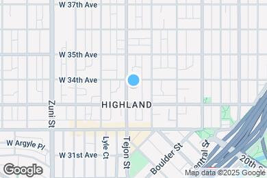 Map image of the property - 3336 Tejon St