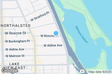 Map image of the property - 433 W Roscoe St