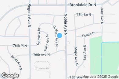 Map image of the property - 7700 Orchard Ave N