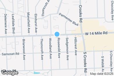 Map image of the property - 2003 W 14 Mile Rd