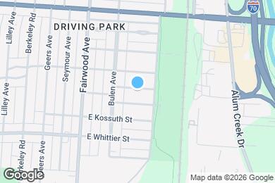 Map image of the property - 1725 E Frankfort St