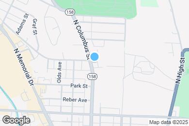 Map image of the property - 1152 N Columbus St