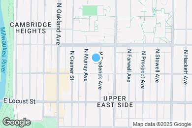 Map image of the property - 3025 N Frederick Ave
