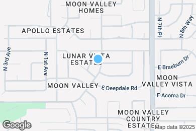 Map image of the property - 14836 N Moon Valley Dr