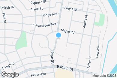 Map image of the property - 630 Vine St