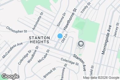 Map image of the property - 1332 Hawthorne St