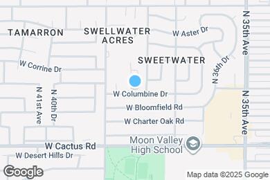 Map image of the property - 3808 W Columbine Dr