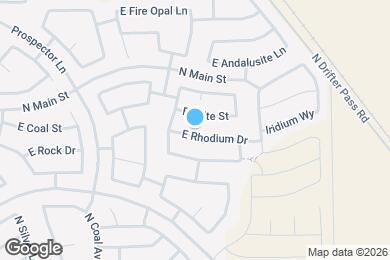 Map image of the property - 4832 E Rhodium Dr