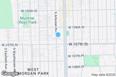 Map image of the property - 10641 S Artesian Ave