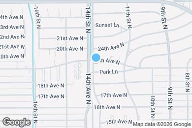 Map image of the property - 1225 19th Ave N