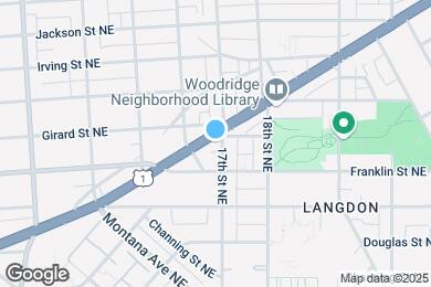 Map image of the property - 1617 Rhode Island Ave NE