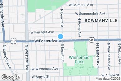 Map image of the property - 2202 W Foster Ave