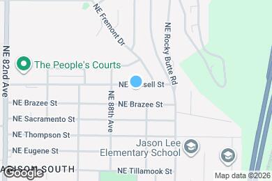 Map image of the property - 8912 NE Russell St