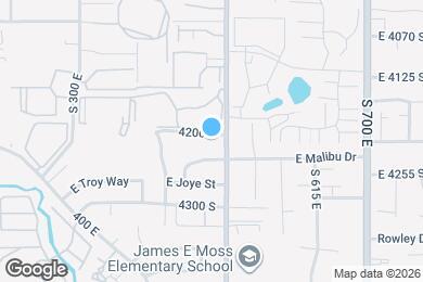 Map image of the property - 480 E 4200 S