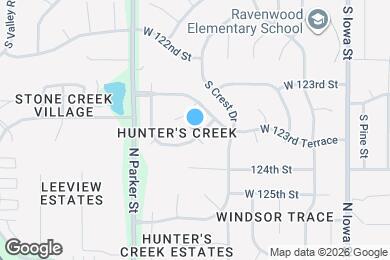 Map image of the property - 12431 S Parker Terrace